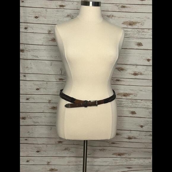 Cole Haan braided leather belt Size 40 - Picture 1 of 8